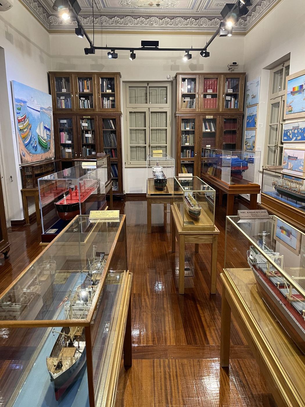 Interior of a maritime museum