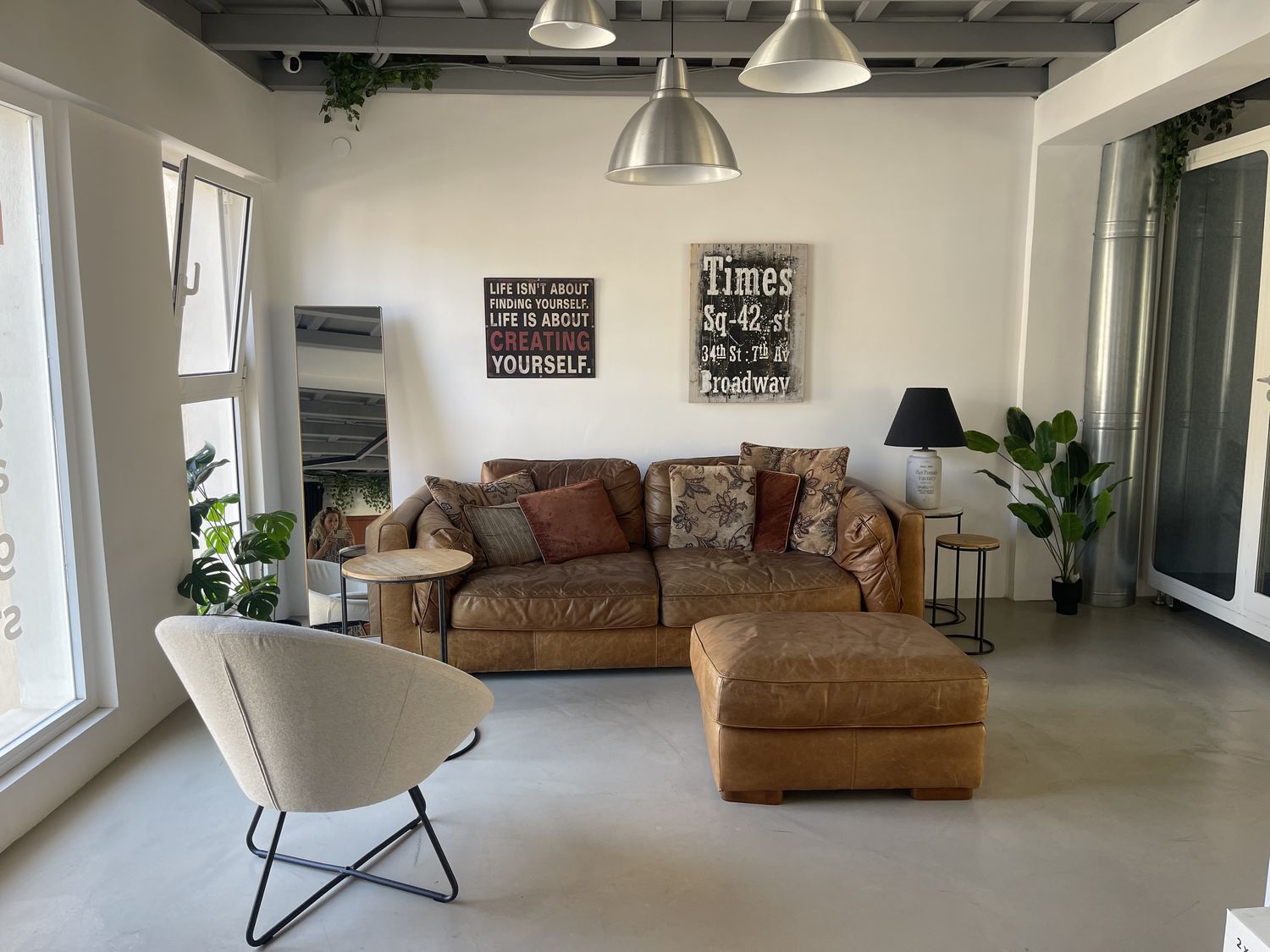 Lounge with sofas