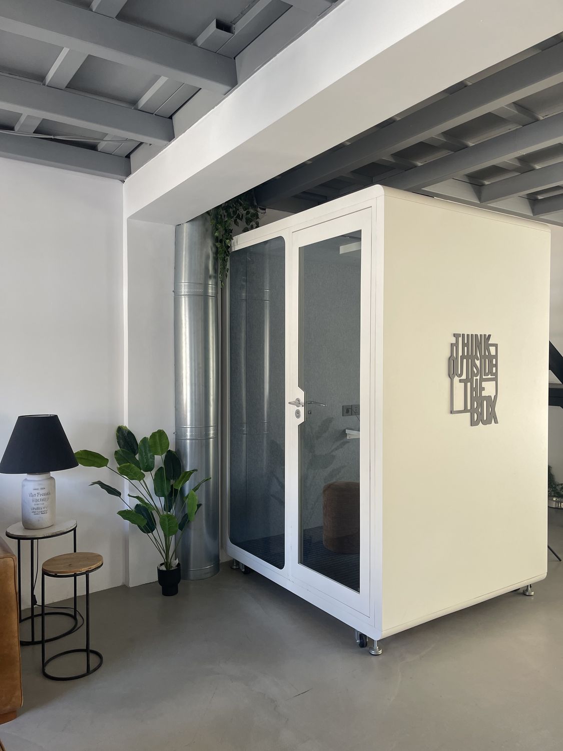 Soundproof phone booth